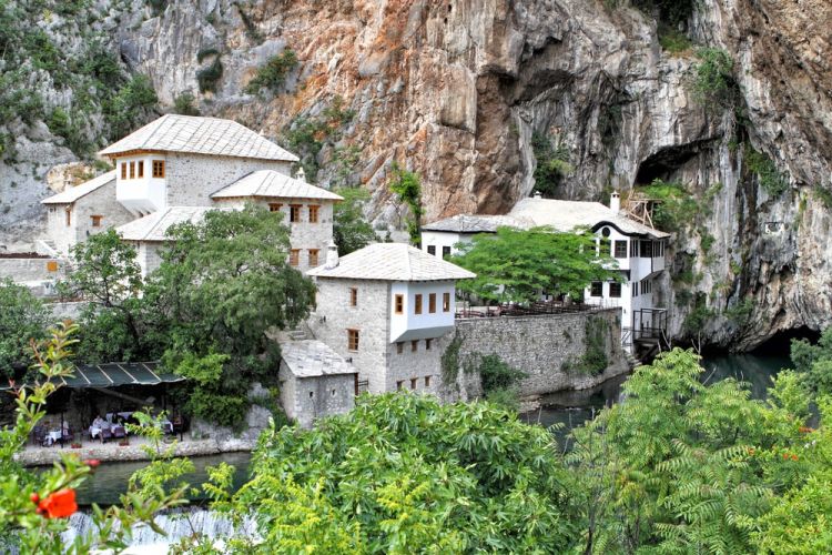 Blagaj, Bosnia and Herzegovina - All seasons Bosnia discovery 6 days tour from Sarajevo. Monterrasol Travel private tour by minivan.