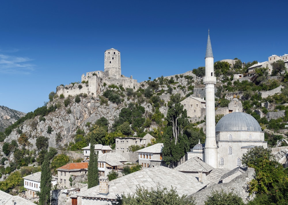 Počitelj (Pocitelj), Bosnia and Herzegovina - Cultural + wine tasting 2 days all seasons Bosnia tour from Korcula. Monterrasol Travel tour in private minivan.