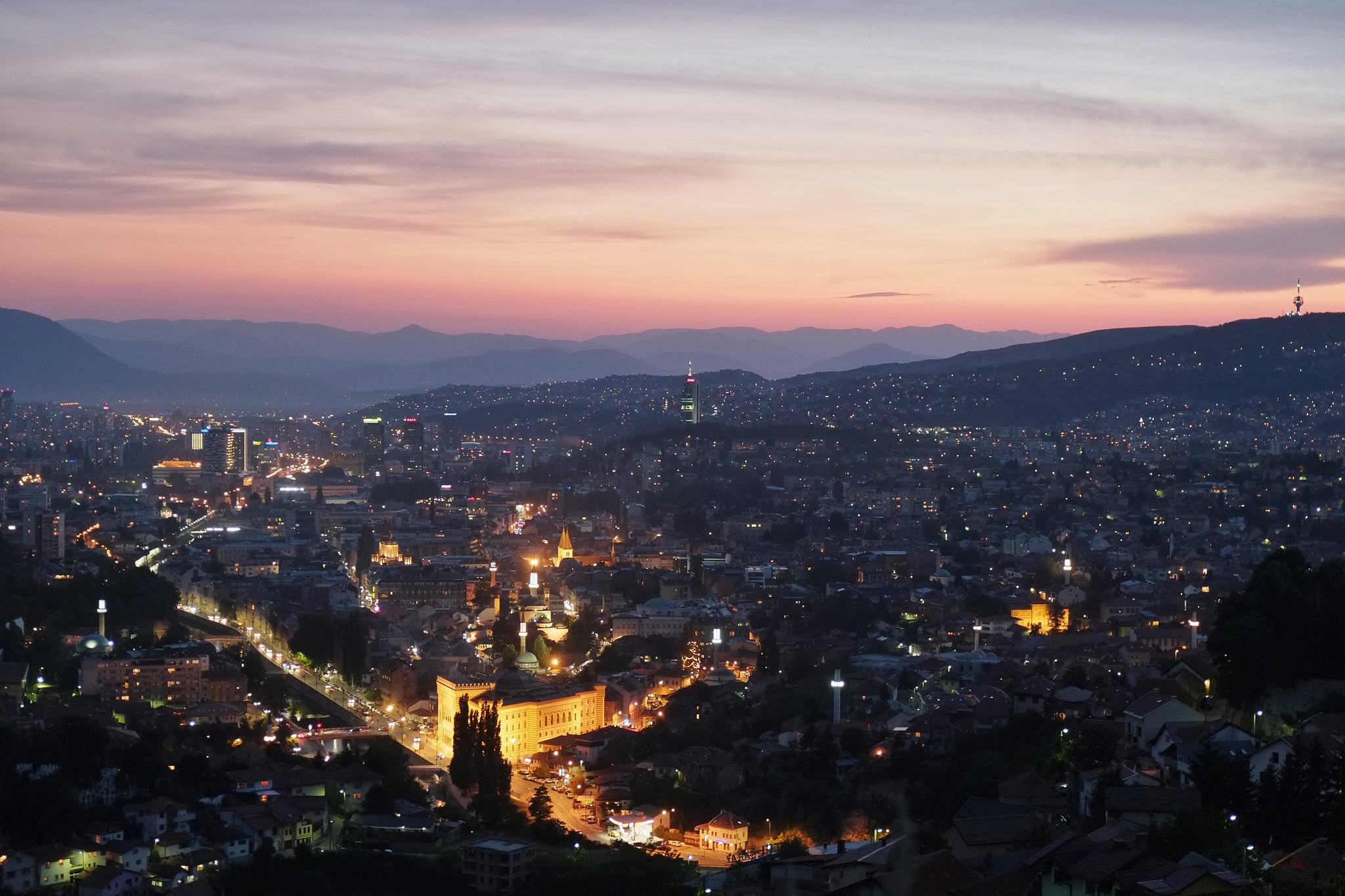 Sarajevo, Bosnia and Herzegovina - Year-round 18 days Bosnia +Serbia discovery tour from Dubrovnik. Monterrasol Travel minivan private tour.