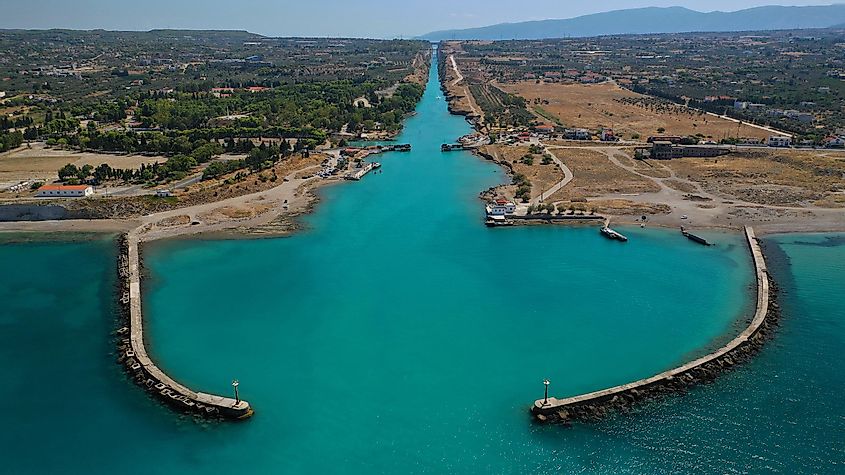 Corinth canal, Greece - Monterrasol private tours to Corinth canal, Greece. Travel agency offers custom private car tours to see Corinth canal in Greece. Order custom private tour to Corinth canal with departure date on request.