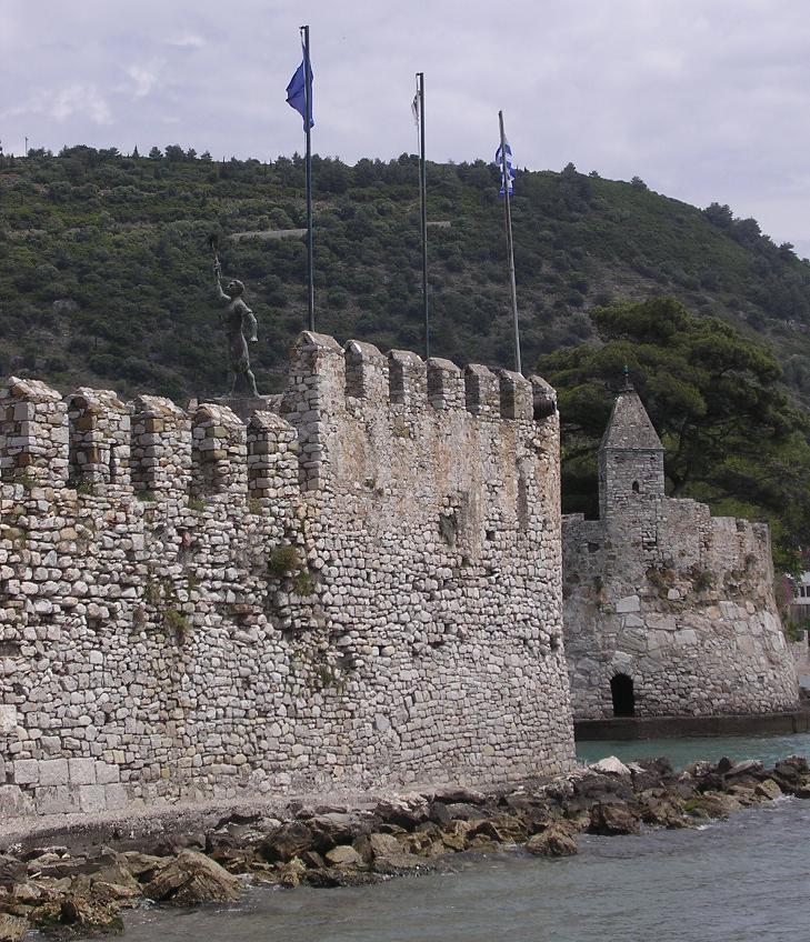 Nafpaktos, Greece - Discover Greece in 11 days tour from Igoumenitsa. UNESCO sites, fortresses, monasteries. Private tour with minivan from Monterrasol Travel.