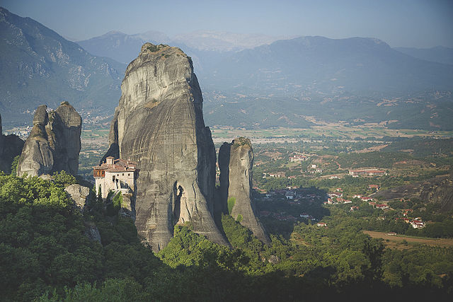 Meteora, Greece - Greece off-season UNESCO places tour 23 days from Athens. Monterrasol Travel private tour by minivan.