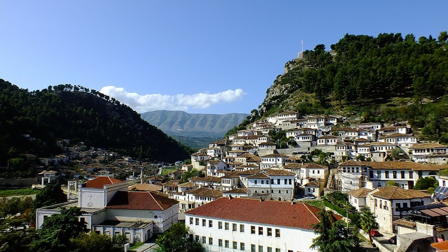 Berat, Albania - Exploring Montenegro Albania Greece in 15 days tour from Tivat. Monterrasol Travel tour use private minivan.