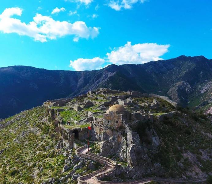 Borsh, Albania - Year-round 42 days Serbia +Bosnia +Montenegro +Albania Trans-Balkan tour from Belgrade. Monterrasol Travel minivan private tour.